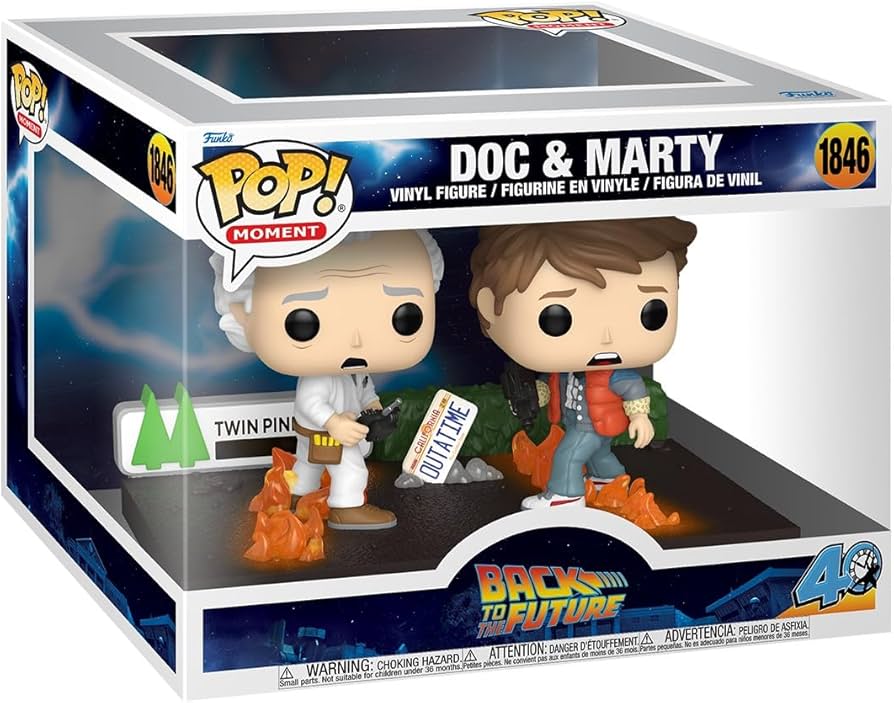 Amazon.com: Funko Pop! Moment: Back to The Future - Doc & Marty