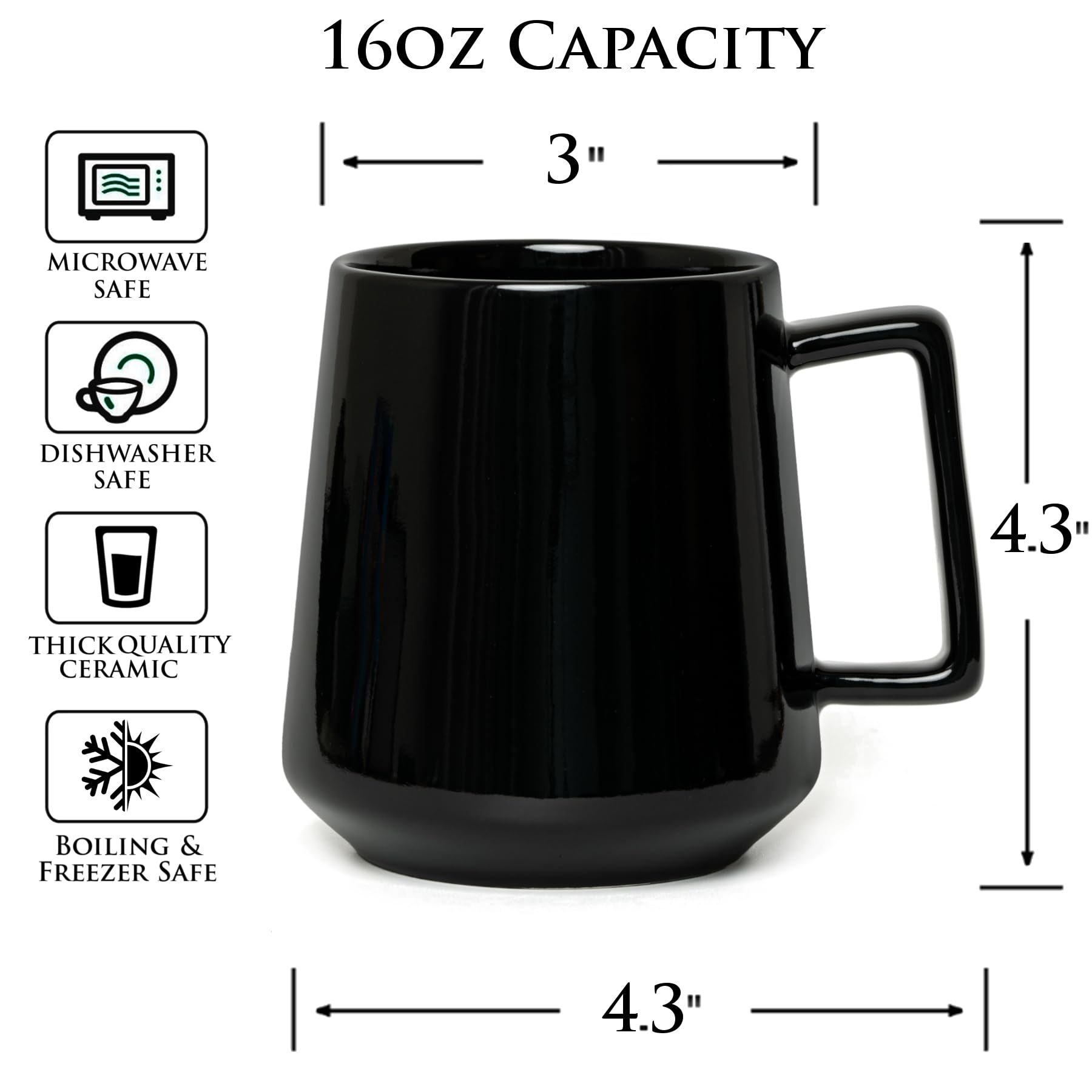 Amazon.com: CSM Supply Glossy Finish Sleek Modern Design 16 Fluid