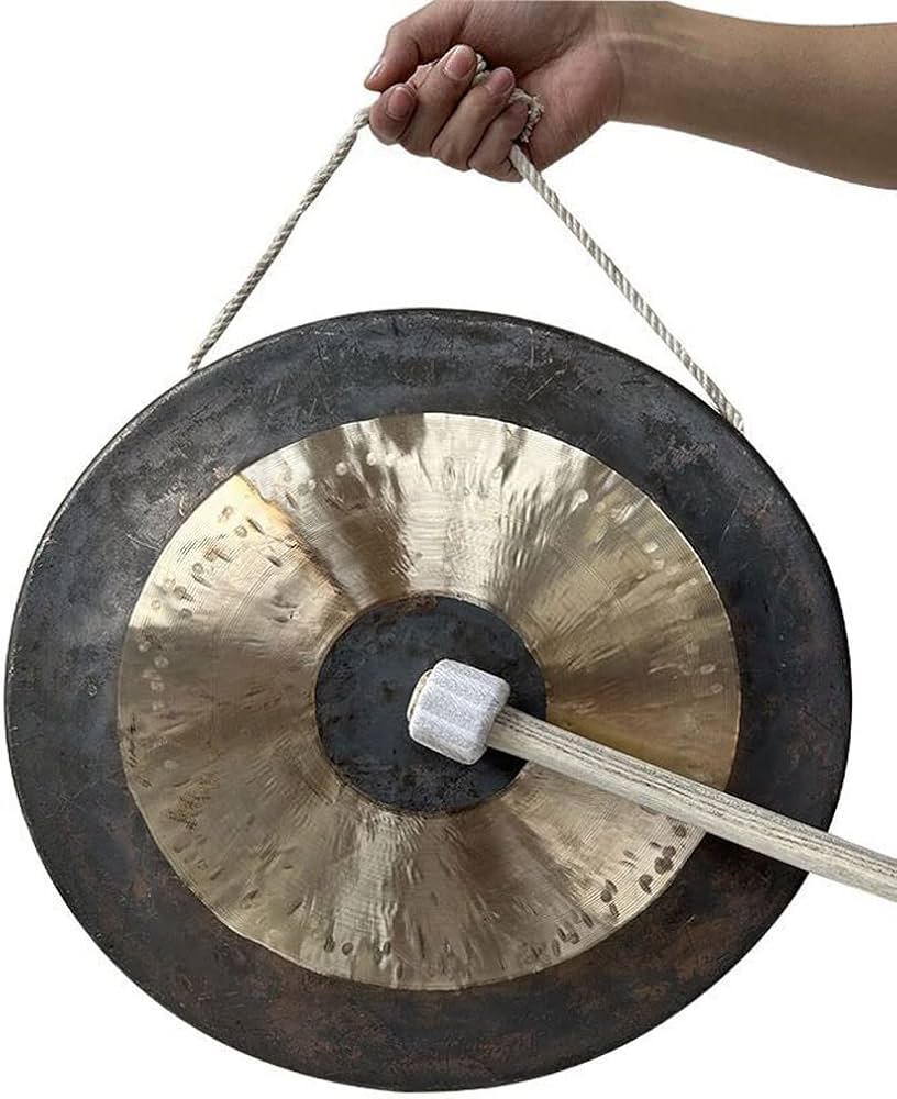 Amazon.co.jp: 風水銅鑼 ゴング 銅鑼 楽器 30cm～60cmのゴングスタンド