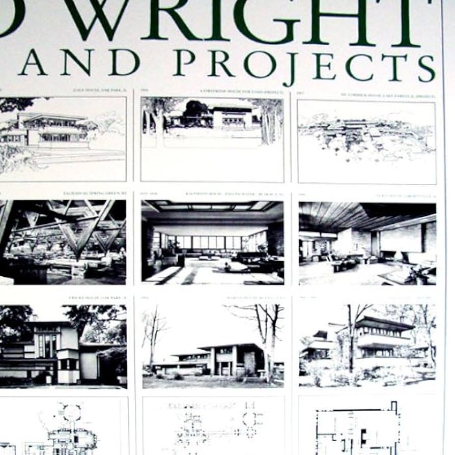 Amazon.co.jp: ポスター フランク ロイド ライト Buildings and