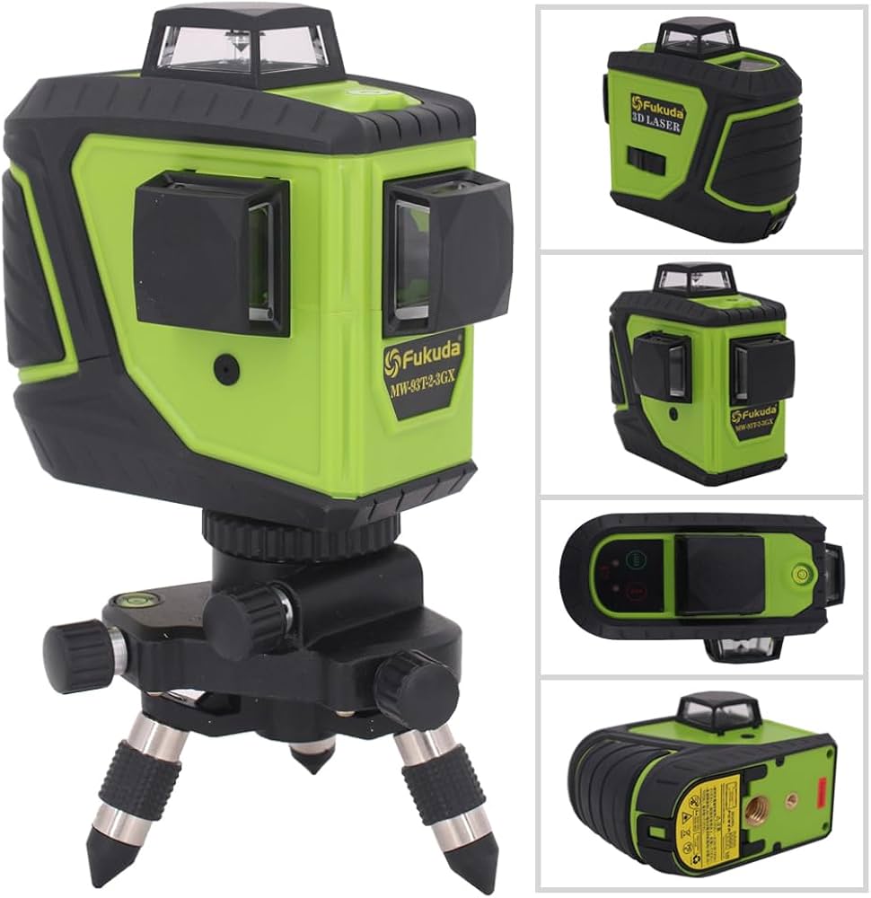 Amazon | Fukuda 360° フルライングリーンレーザー墨出し器 12ライン