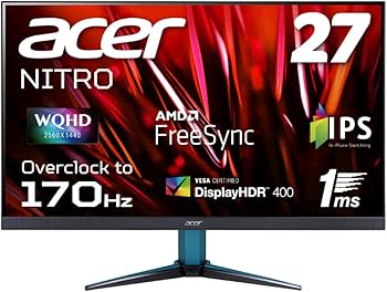 Amazon.co.jp: Acer ゲーミングモニター Nitro 27インチ WQHD