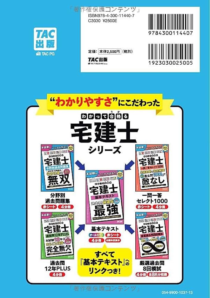 わかって合格(うか)る宅建士 分野別過去問題集 2025年度版[宅地建物