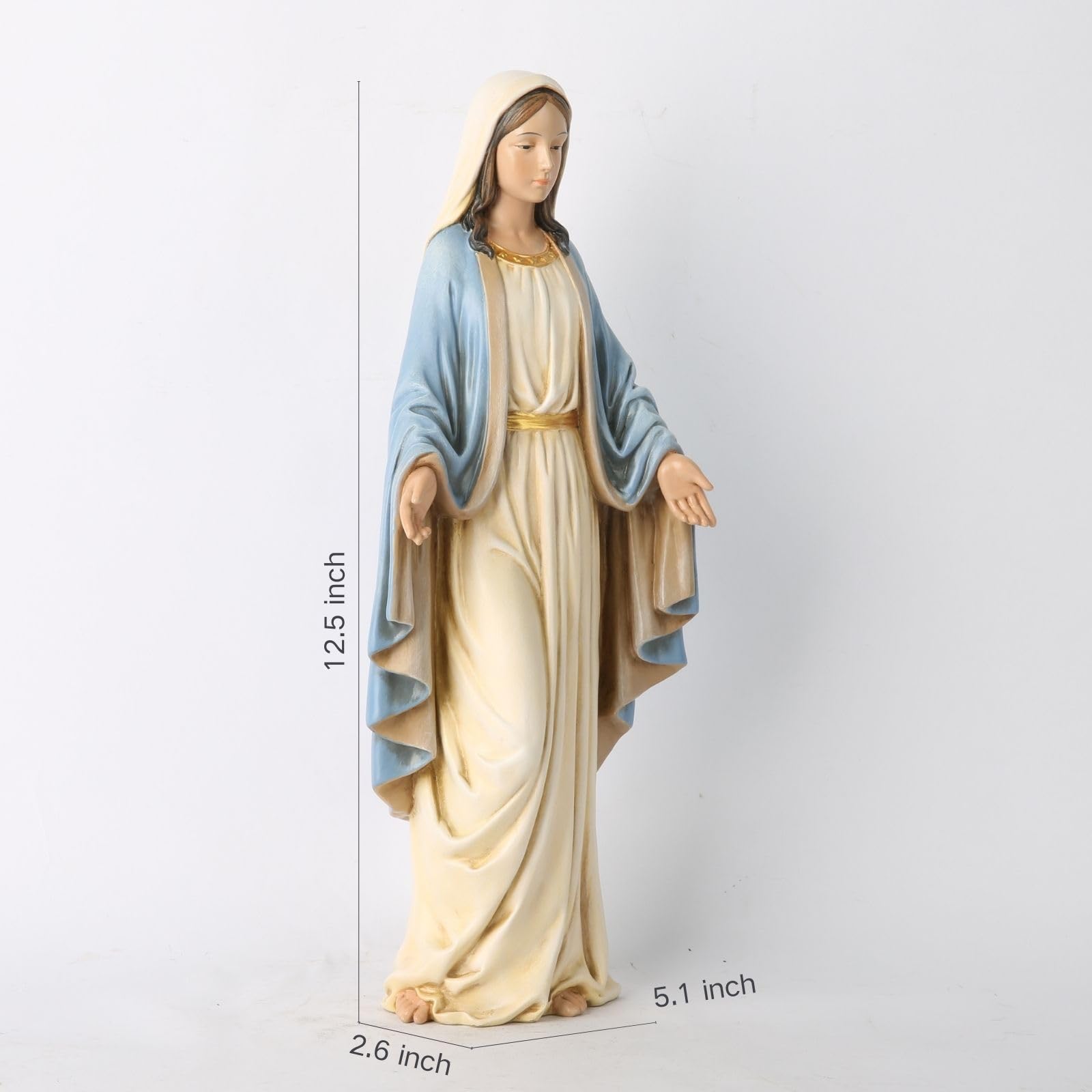 Amazon.co.jp: BCカトリックの祝福された聖母マリア像、祭壇用聖母像