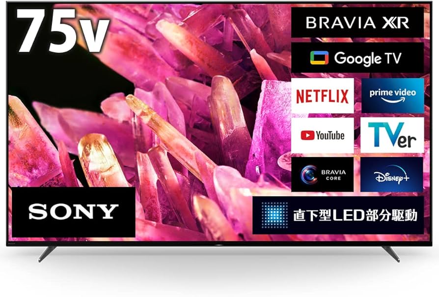 Amazon | ソニー 75V型 4K 液晶 テレビ ブラビア XRJ-75X90K BRAVIA XR