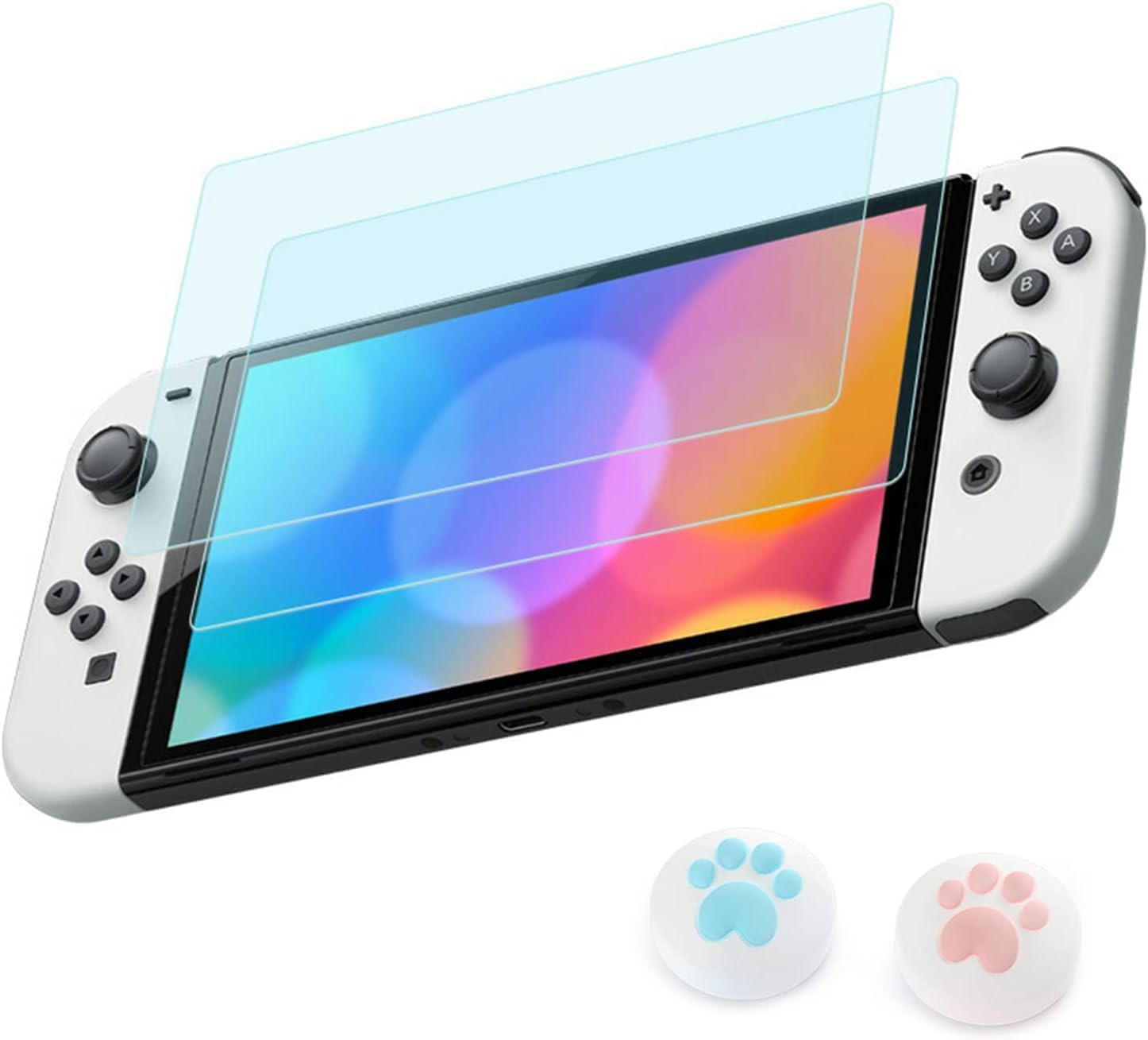 Amazon.co.jp: Switch 有機ELモデル用 ガラスフィルム 強化 ガラス