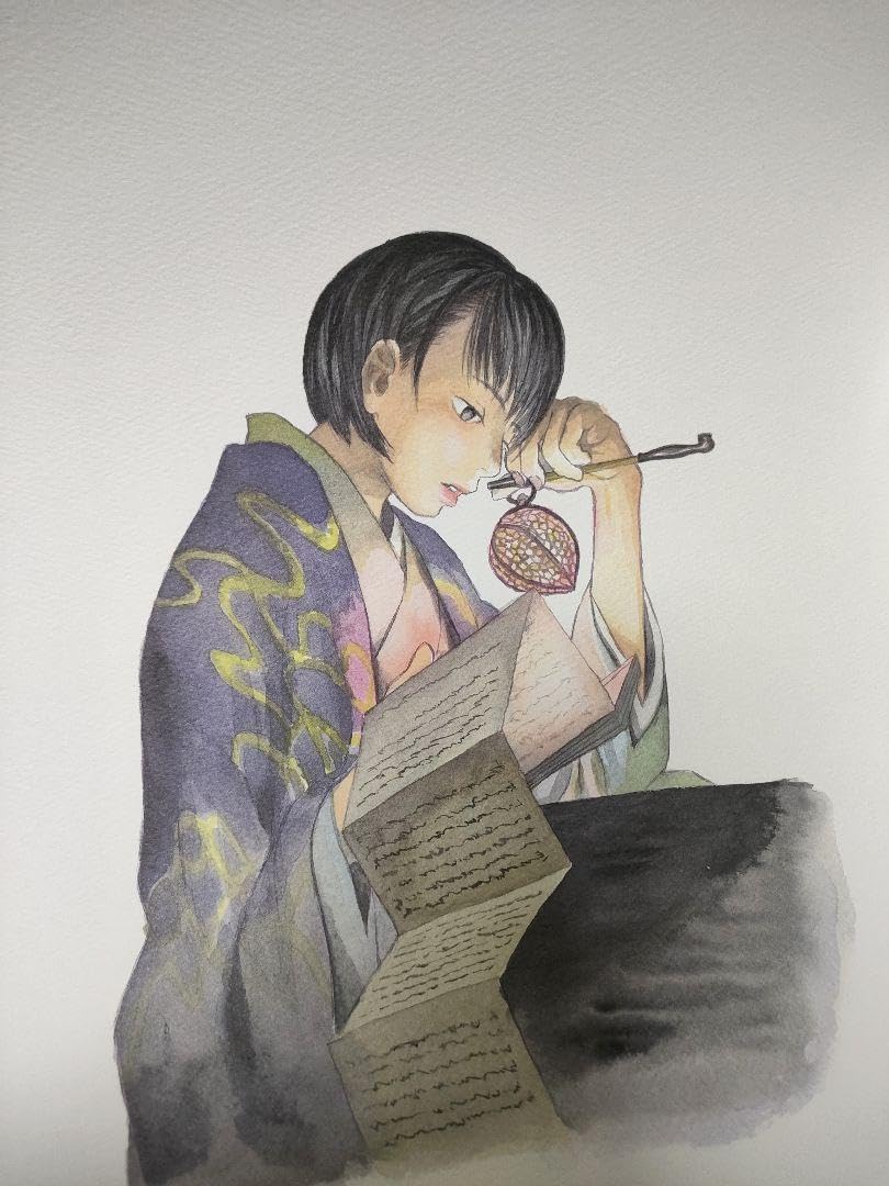 Amazon.co.jp: 蟲師 二十景 複製原画 淡幽 漆原友紀画集 蟲襖 むしあお