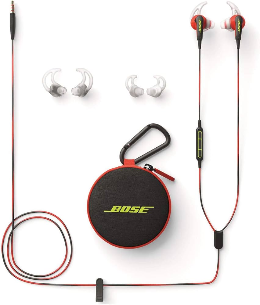 Amazon.com: Bose SoundSport In-Ear Headphones w/Mic (Apple) (Red