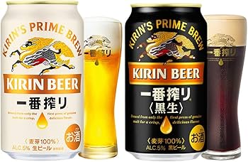 Amazon.co.jp: 一番搾り ビールギフト 350ml×10本 500ml×2本 キリン一