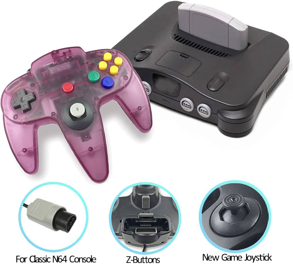 Amazon.com: Tevodo N64 Controller, Upgraded Joystick Classic Wired