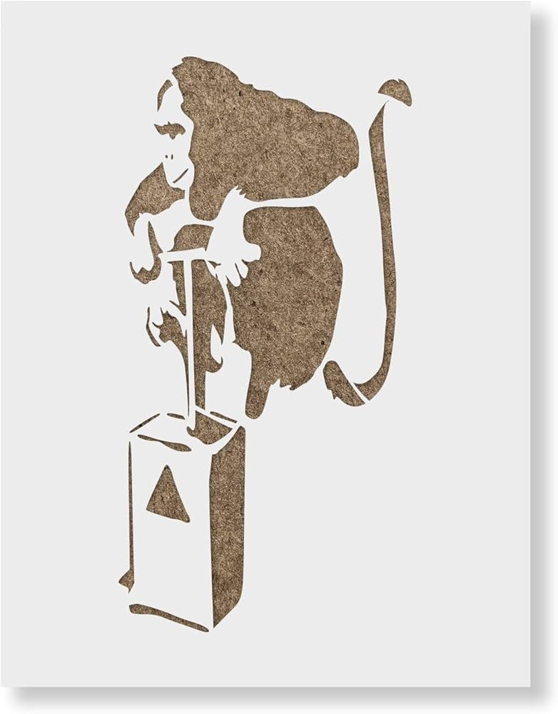 Amazon.co.jp: モンキーボムバンクシーステンシル - バンクシー