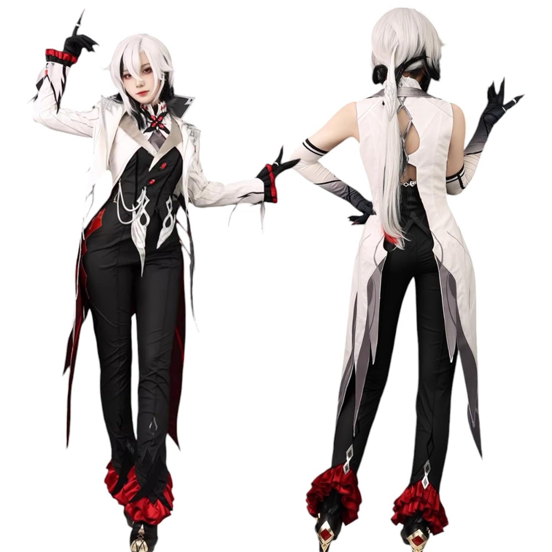 Amazon.co.jp: Monenjoy アルレッキーノ コスプレ ファデュイ執行官