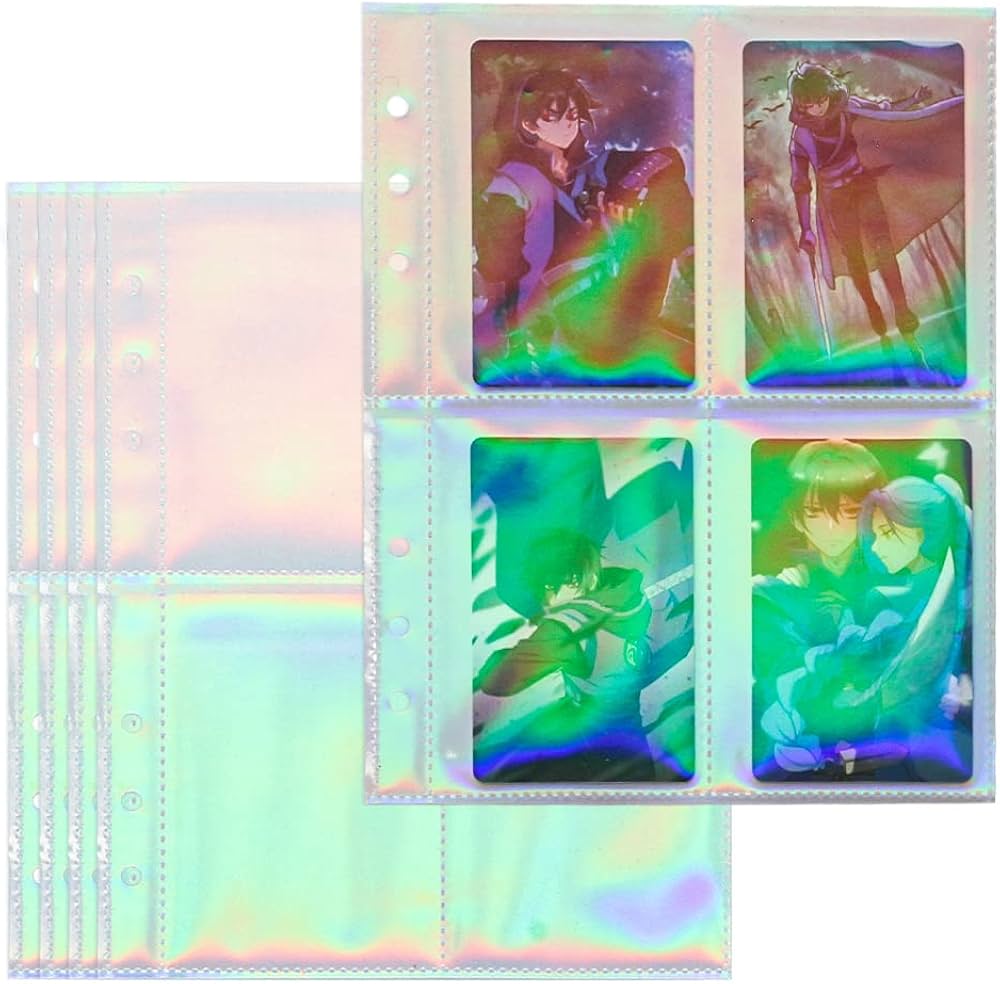 Amazon | Baskiss 20枚入 レーザー式リフィル 4ポケットリフィール A5