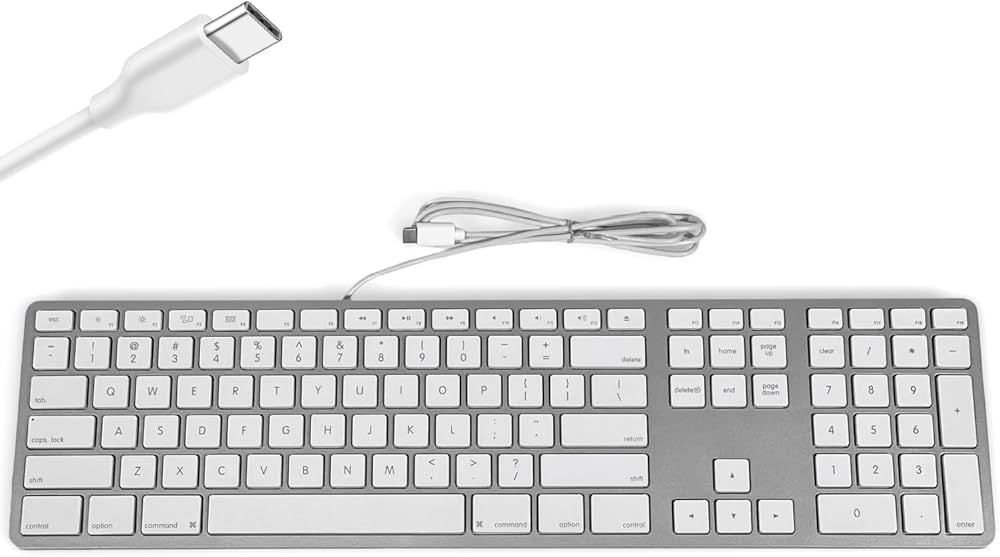 Amazon | Matias 有線USB Cキーボード Mac用 テンキー付き - Mac