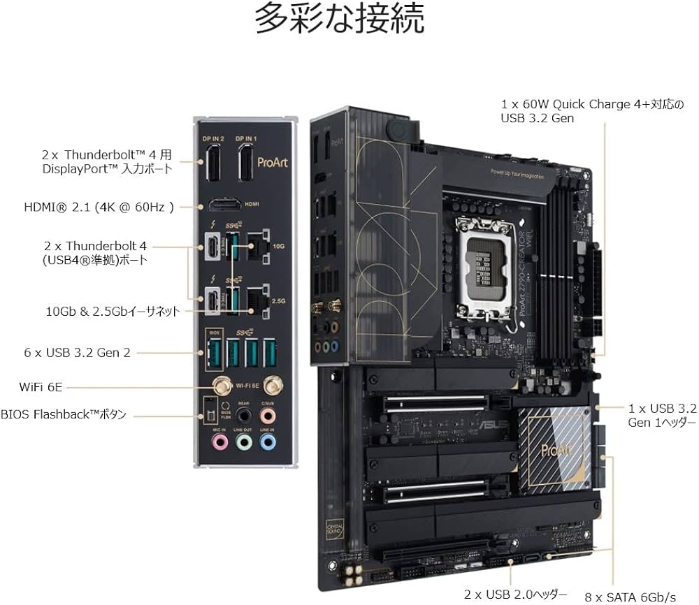 Amazon | ASUS ProArt Z790-CREATOR WIFI intel 第14・13・12世代 CPU
