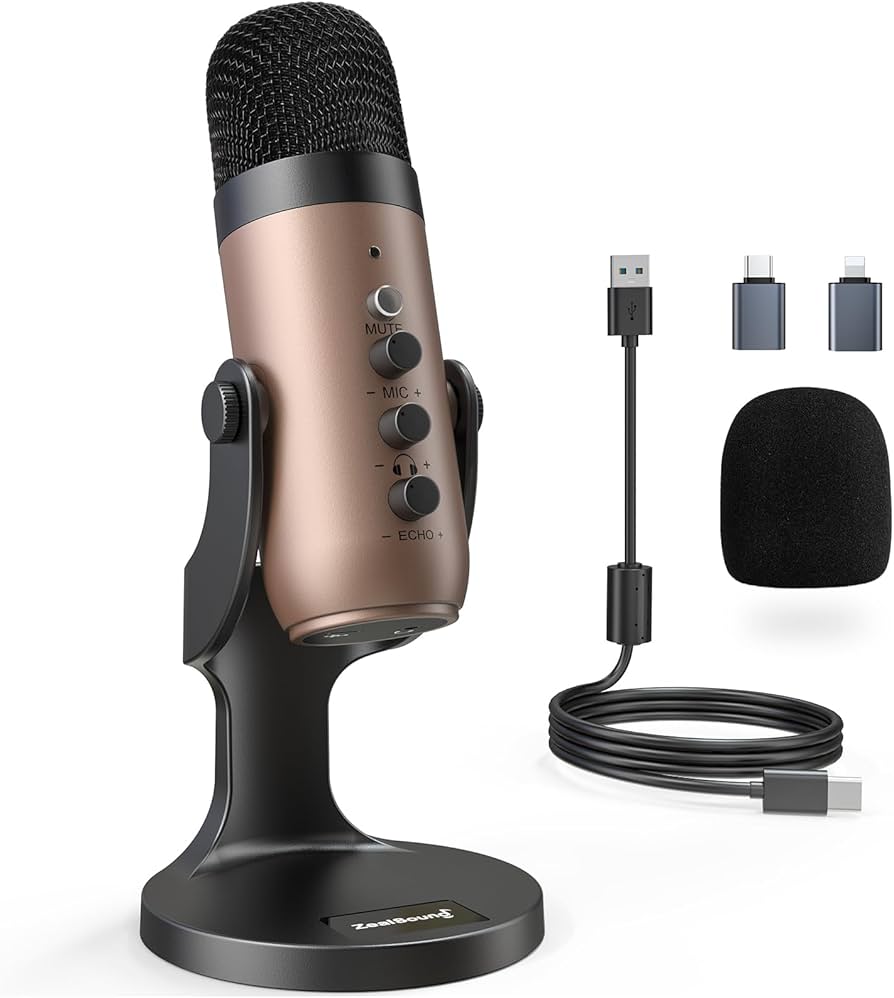 Amazon.co.jp: ZealSound ASMRマイク 配信用マイク コンデンサーマイク