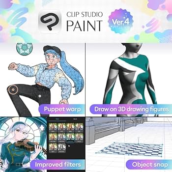 Amazon.com: CLIP STUDIO PAINT EX - Version 4 | Perpetual License