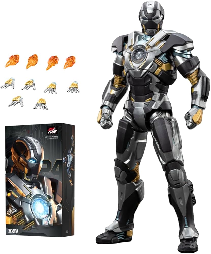 Amazon.com: HiPlay ZD Toys 1/10 Iron Man MK24 Non-Luminous 1906-24