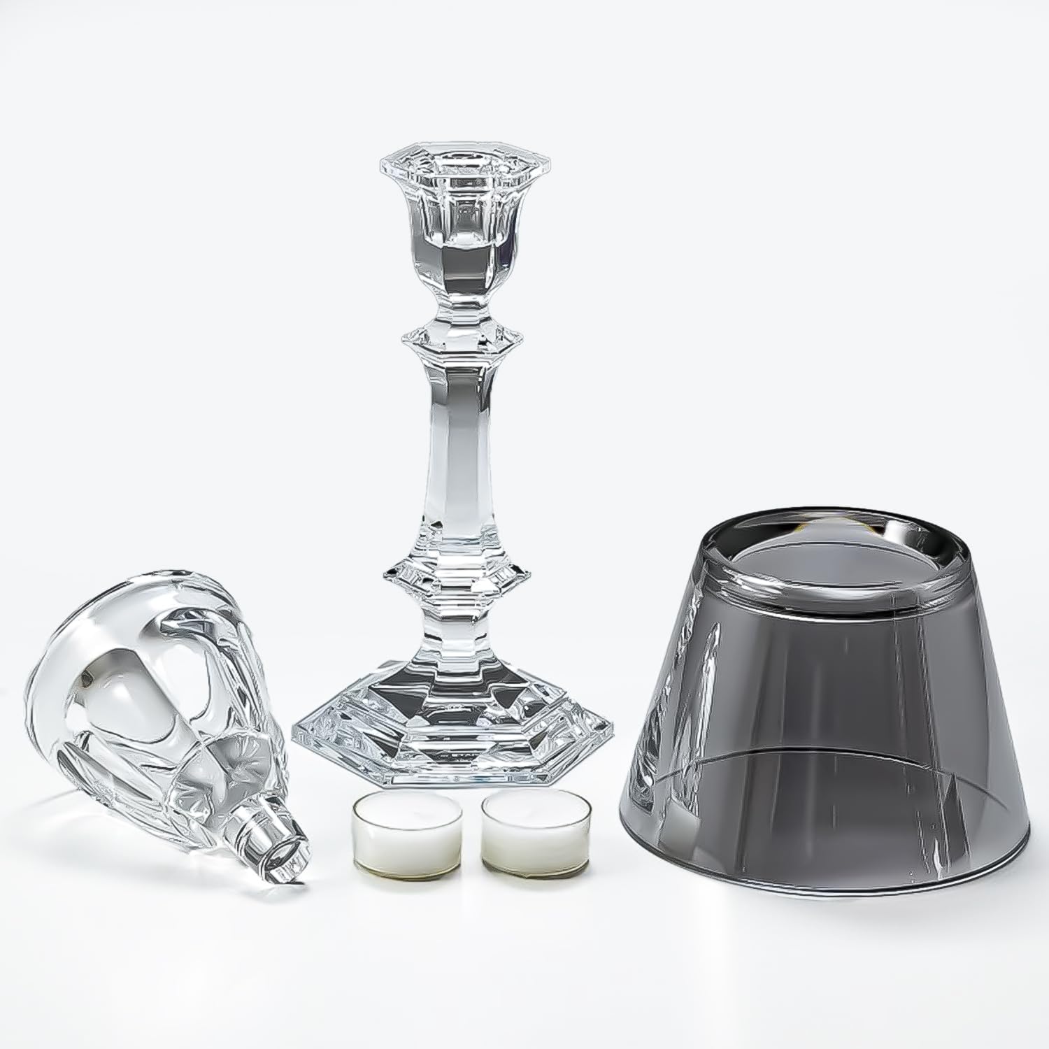 Amazon.co.jp: バカラ アワファイヤー キャンドルスタンド シルバー