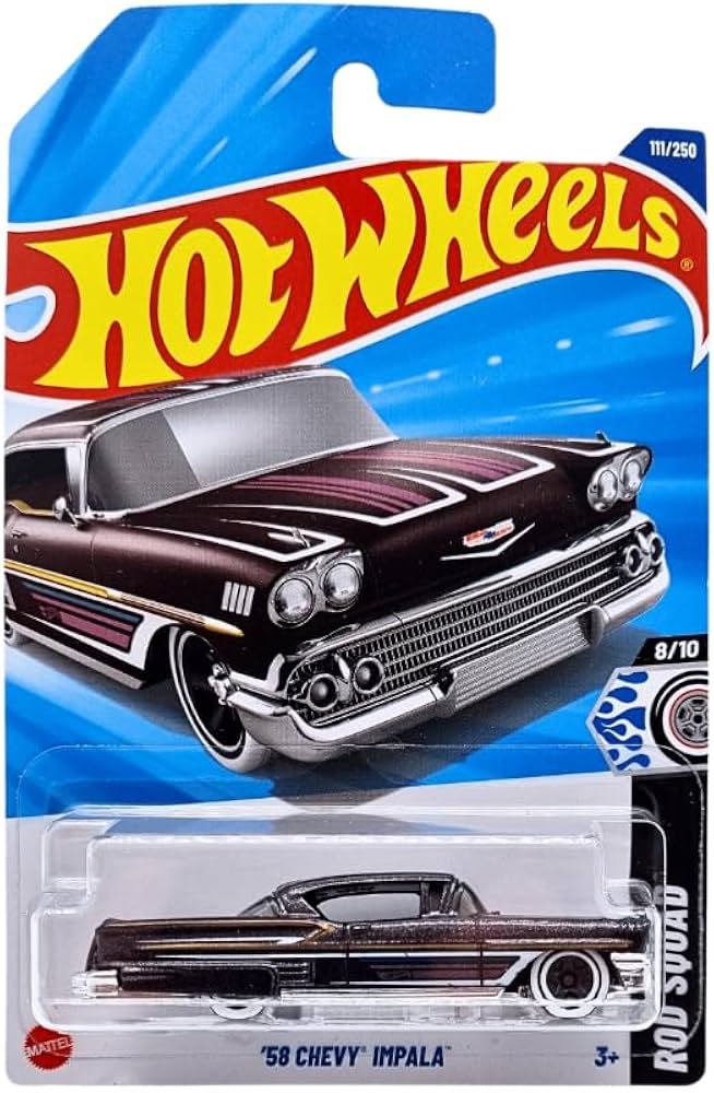 Amazon.com: Hot Wheels '58 Chevy Impala, Rod Squad Series 8/10