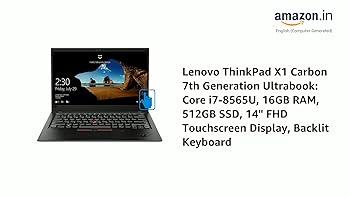 Lenovo ThinkPad X1 Carbon 7th Generation Ultrabook: Core i7-8565U