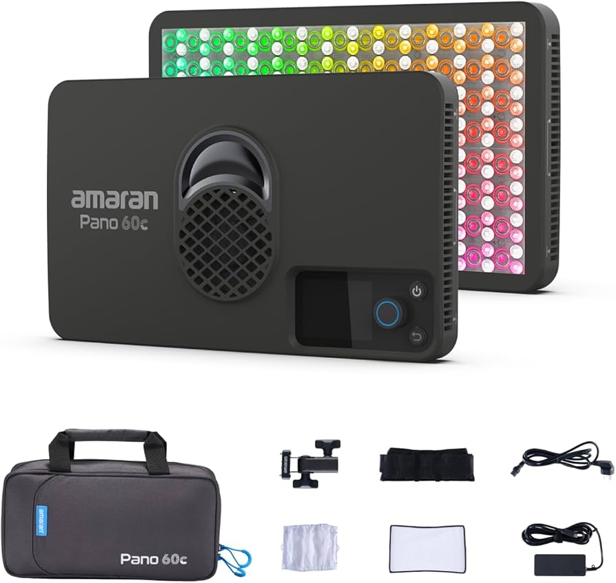 Amazon.com : amaran Pano 60c Kit,Compact 60W RGBWW Full Color