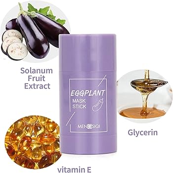 Face Mask Skincare,Eggplant Mask stick,Eggplant Purifying Clay