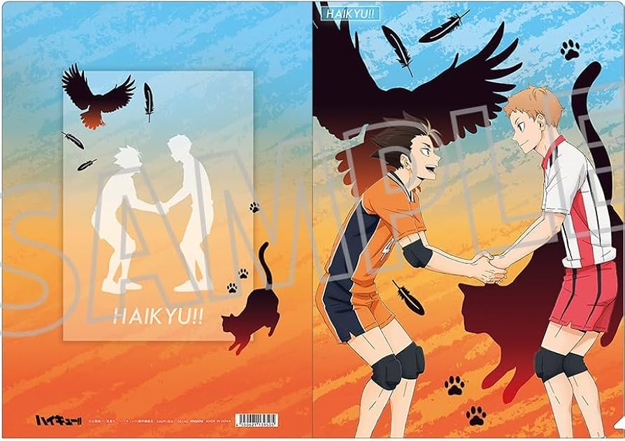 Amazon.co.jp: ハイキュー クリアファイル 西谷夕 烏野 夜久衛輔 音駒