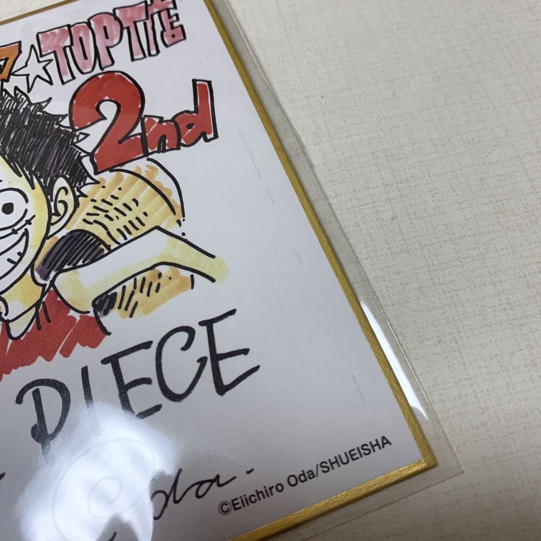 Amazon | ワンピースタワー 5周年記念原作書き下ろしミニ色紙 ルフィ