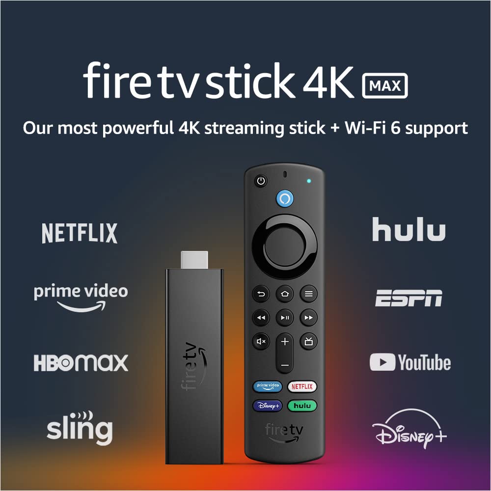 Fire TV Stick 4K Max streaming device Wi-Fi 6 Alexa Voice Remote
