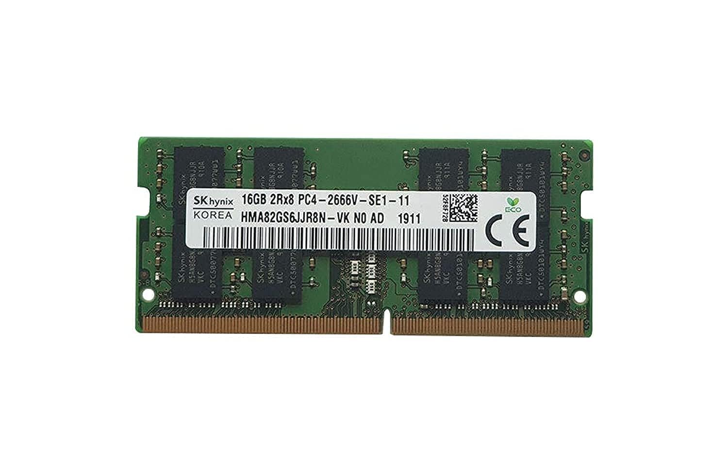 SK HYNIX 16GB 2RX8 DDR4 SO-DIMM PC4-21300 2666MHZ Memory Module