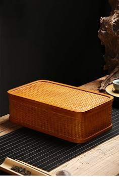 Amazon｜竹製品、純手作り竹編み茶器収納ケース、お茶ケース、家庭用蓋