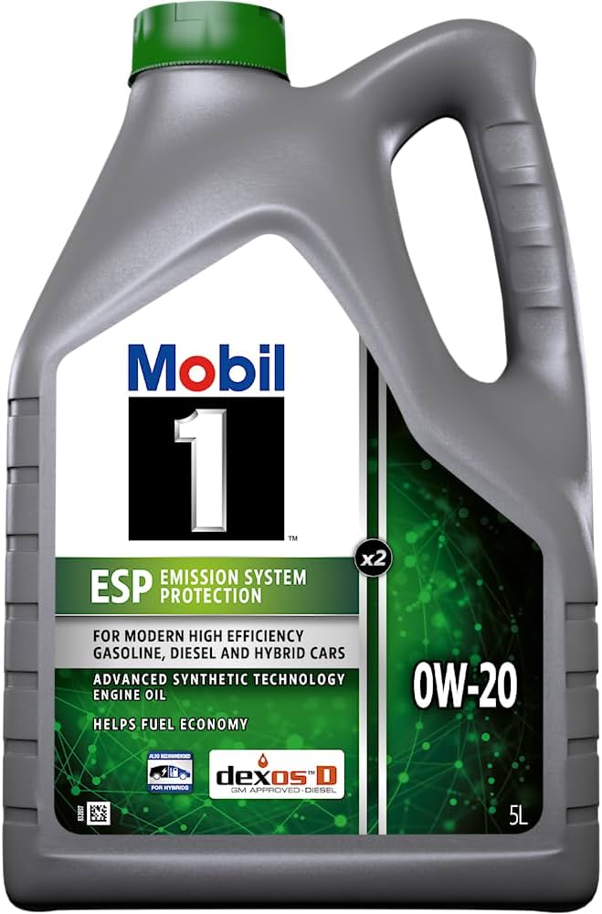 Mobil 1 ESP X2 0W-20, 5L : Amazon.co.uk: Automotive