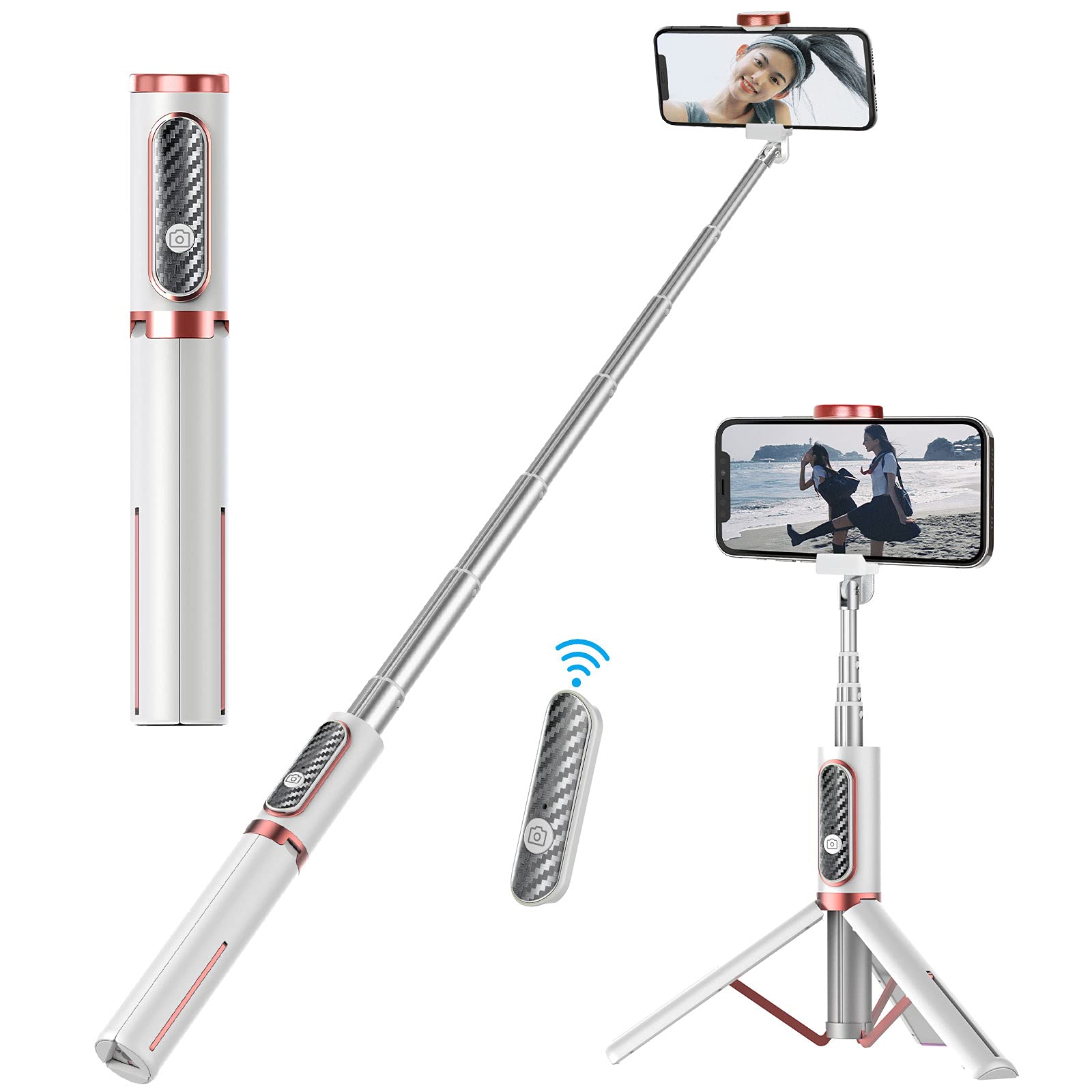 Amazon | KKUYI 自撮り棒 スマホ三脚 Bluetooth セルカ棒 三脚/一脚