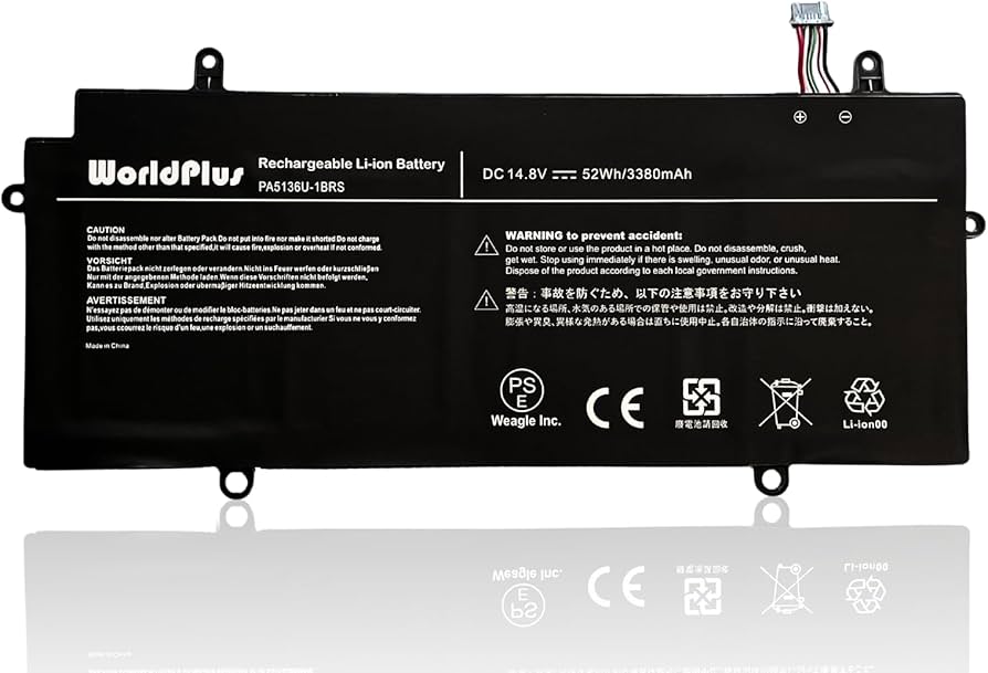 Amazon.co.jp: WorldPlus PA5136U-1BRS 互換バッテリー 東芝 Toshiba