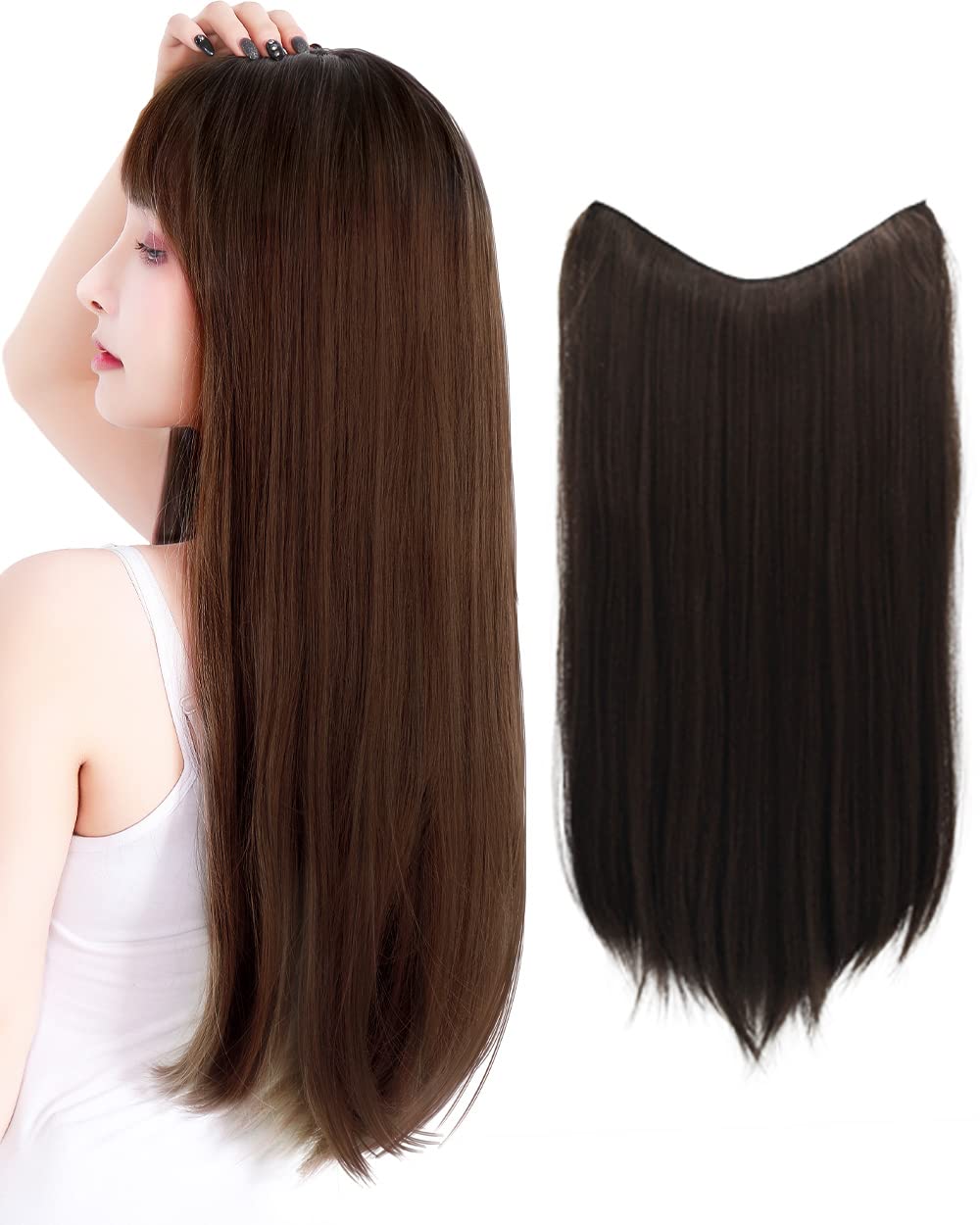 Amazon.co.jp: [TefuRe] エクステ ヘアエクステンション ヘアエクステ