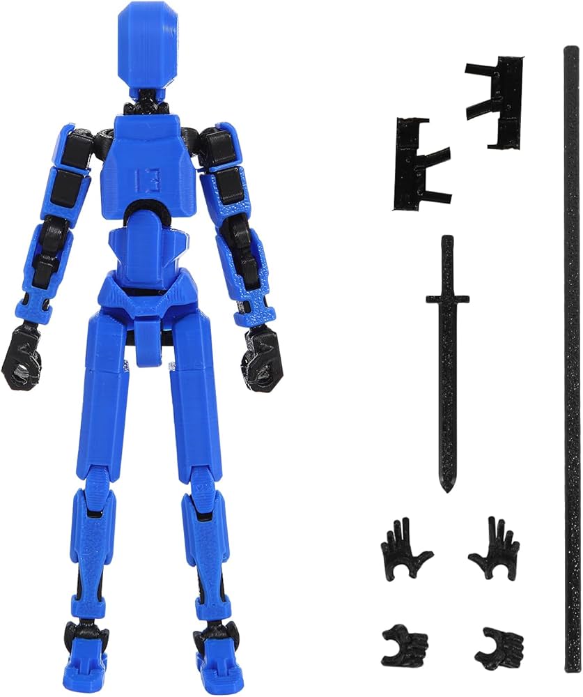 Amazon.com: MerryXD T13 3D Action Figure,Assembly Completed Dummy