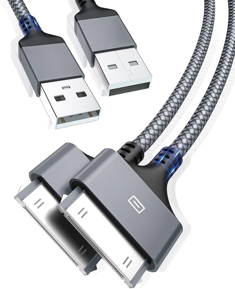 Amazon.com: AkoaDa USB Charging Cable 6.6FT 2PCS, 30Pin USB Sync