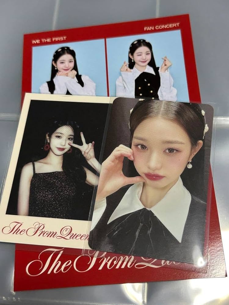 Amazon.co.jp: IVE ファンコン ウォニョン トレカ チェキ 4カット 円盤