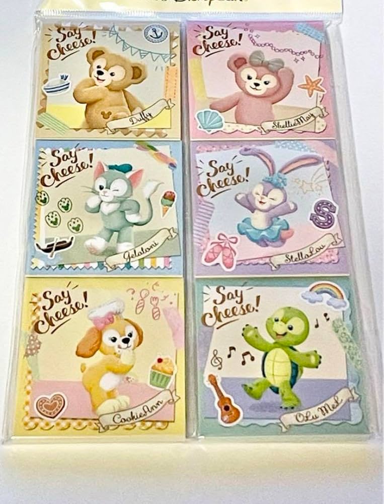 Amazon.co.jp: ダッフィーフレンズ メモ帳セット シェリーメイ