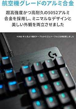 Amazon.co.jp: Logicool G ゲーミングキーボード G512r-LN 有線 リニア