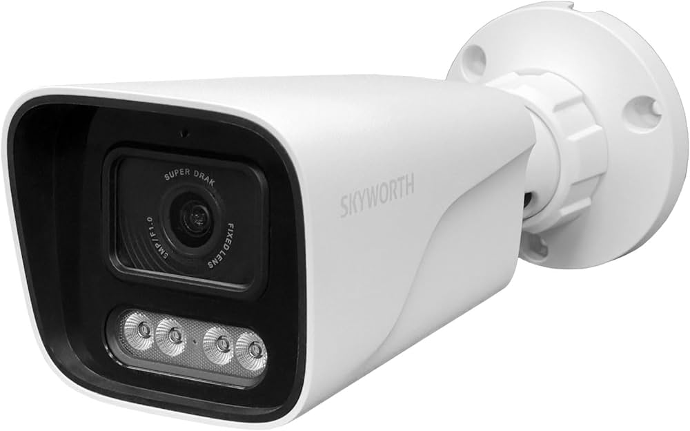 Amazon.co.jp: SKYWORTH 防犯カメラ 屋外 500万画素 有線接続 監視