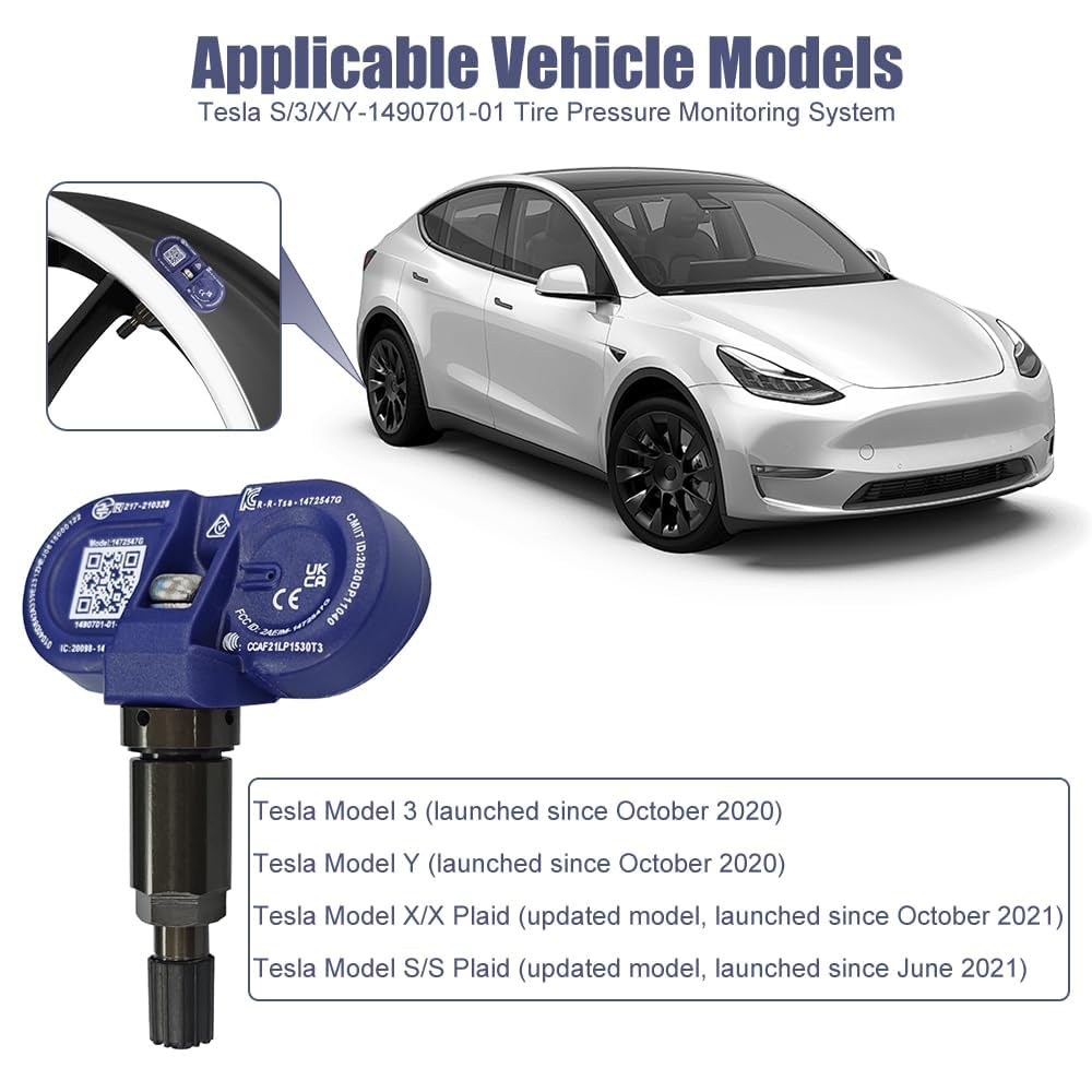 Amazon.co.jp: テスラ用 TPMS 空気圧センサー - タイヤ空気圧監視