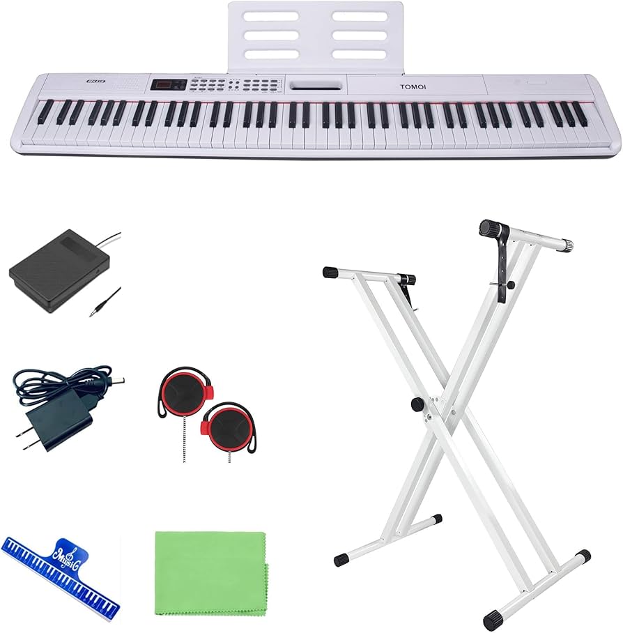 Amazon | 【ピアノスタンドセット】 トモイ TOMOI 電子ピアノ 88鍵盤