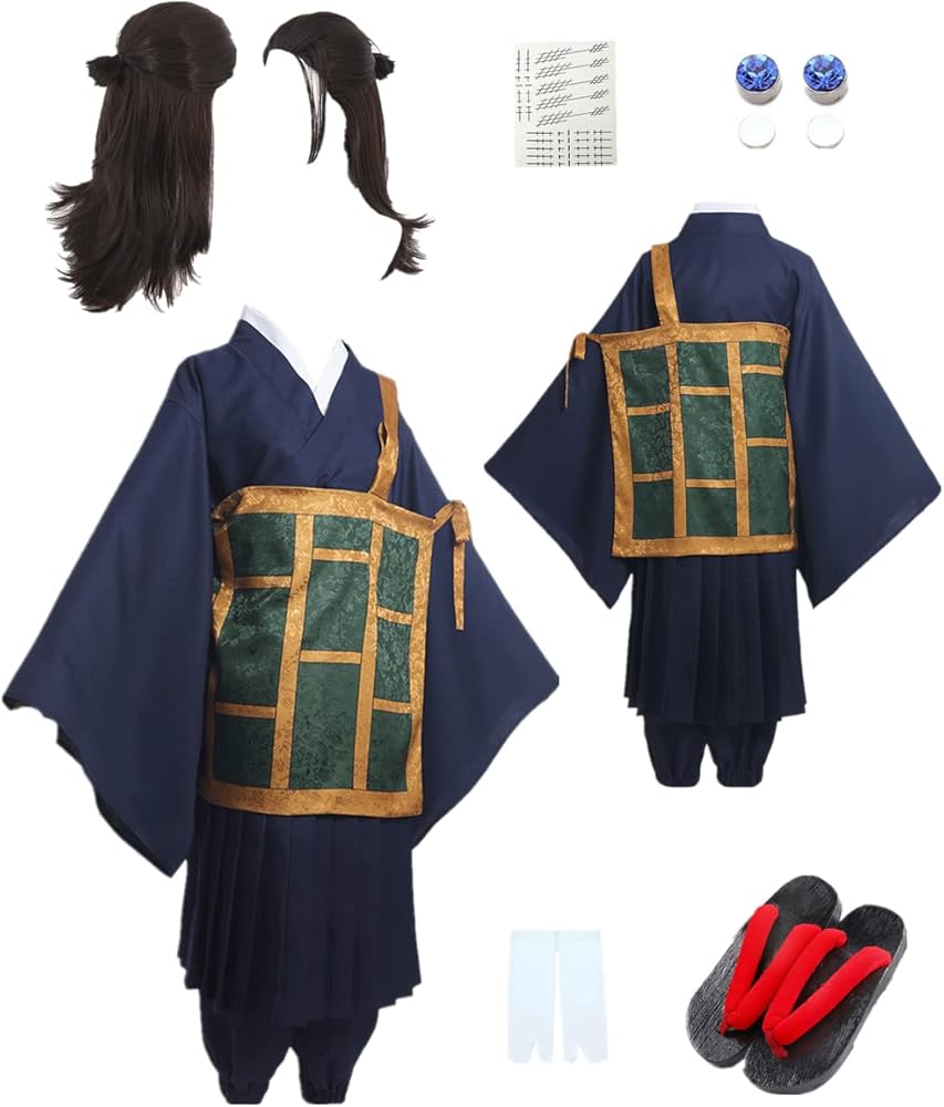 Amazon.com: ZNZXYCOS Adult Anime Movie Cosplay Dark Blue Kimono