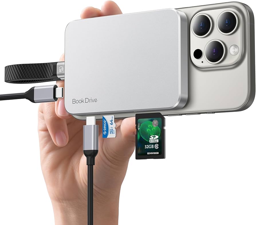 Amazon.com: ORICO BookDrive 2TB Magnetic External SSD with SD/TF