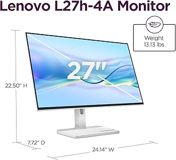 Amazon.co.jp: Lenovo L27h-4A モニター、27インチ QHD IPSパネル