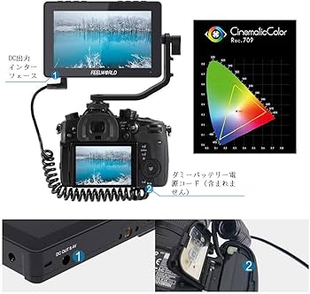 Amazon | Feelworld F5 Pro V4 6インチ3D LUTタッチスクリーンDSLR