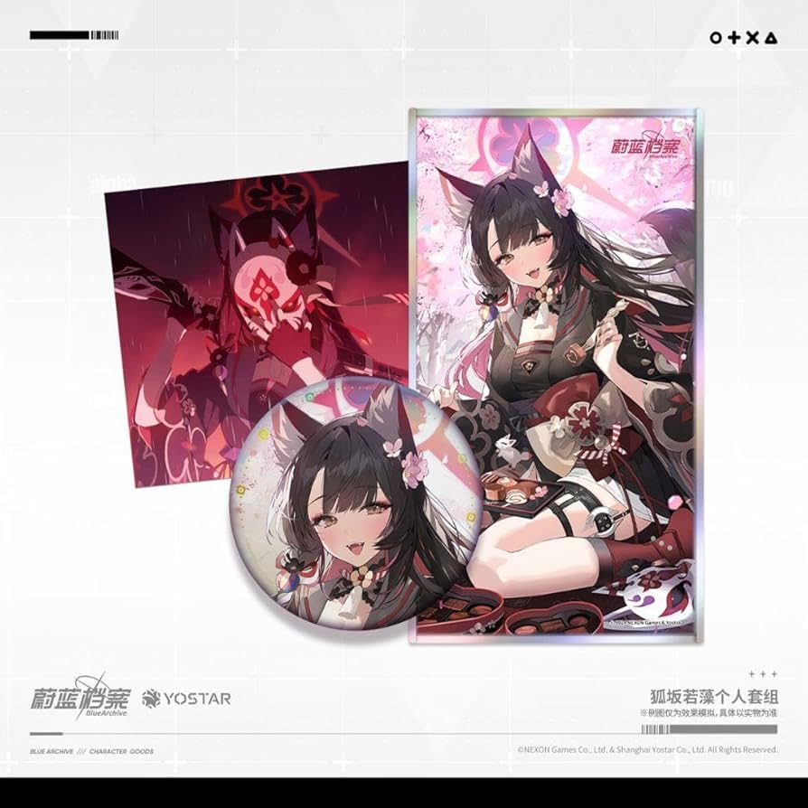 Amazon.co.jp: ブルアカ ワカモ 色紙 バッジ イラストカード : ホビー