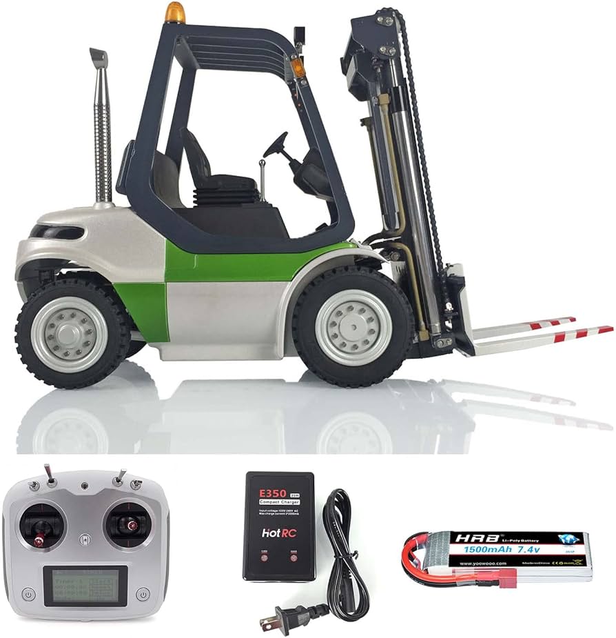 Amazon.co.jp: LESU 1/14 RC Linde 油圧フォークリフト トランスファー